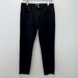 Toteme Raw Hem Washed Black Original Jeans Size 30